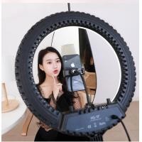 ราคา ไฟวงแหวนLEDขนาด18นิ้ว HQ18 ปรับสว่างและสีขาว-เหลืองนวลได้ พร้อมกระเป๋าและขาตั้ง (930)