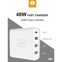 ราคา หัวชาร์จ รุ่น wuw c111 48W Multi Quick Charger PD Type C USB Charger QC 3.0 Fast Wall Charger US Plug Adapter (9500315896)