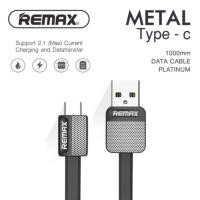ราคา Remax USB Type-C Data Cable สายชาร์จและรับส่งข้อมูลรุ่น Metal RC-044a (1461791435)