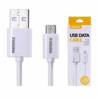 ราคา Remax USB Data Cable สายชาร์จ Micro USB สำหรับสมาร์ทโฟนทั่วไป 100cm - สีขาว (1461817042)