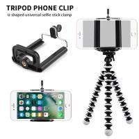 ราคา ขาตั้งกล้อง พร้อม หัวจับมือถือ ขาตั้ง+หัวจับ แบบหนวดปลาหมึก Octopus Flexible Tripod Stand พกพา (18980710544)