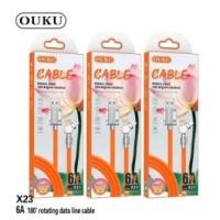 ราคา สายชาร์จ แบบ6A หัวหมุนได้180องศา USB สายชาจ Type-c Micro iOS. ชาร์จเร็ว สายเคเบิลข้อมูล ซิลิโคนนิ่ม (25401699890)