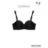 ราคา Sabina เสื้อชั้นใน Invisible Wire (ไม่มีโครง) Seamless Fit รุ่น Soft Doomm รหัส SBH9500BK สีดำ (16288300901)
