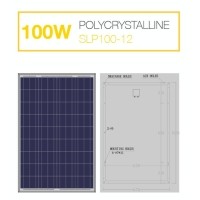 ราคา แผงโซล่าเซลล์ Solar Cell 100W Poly