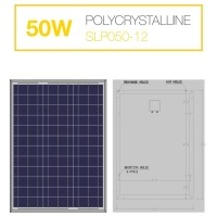 ราคา แผงโซล่าเซลล์ Solar Cell 50W Poly