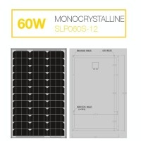 ราคา แผงโซล่าเซลล์ Solar Cell 60W Mono