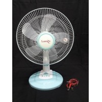 ราคา พัดลมตั้งโต๊ะ 12v 15w 16" พร้อมปากคีบ (Blue)