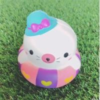 ราคา สกุชชี่แมวน้ำ #6813-304 (ราคา/3 ชิ้น) (4214)