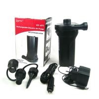 ราคา Rechargeable Electric Air Pump Stermay HT-677 เครื่องสูบลมไฟฟ้า ระบบชาร์ตไฟ+หัวชาร์ตไฟรถ (3 in 1) (2309)