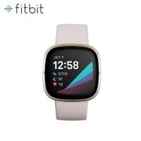ราคา Fitbit Sense สมาร์ทวอทช์สายสุขภาพ รุ่น Sense ฟังก์ชั่นครบครัน มาพร้อมเซนเซอร์ EDA เพื่อบริหารจัดการความเครียด รับประกันสินค้า 1 ปี ( Lunar White/Soft Gold ) (2926)