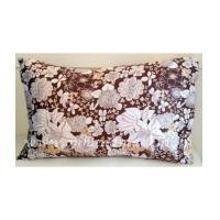 ราคา ผ้าปูที่นอนผ้าซาตินแท้ 330 เส้น ขนาด 6 ฟุต-พื้นน้ำตาล ลายดอกไม้ใหญ่ขาว (3328715)