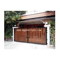 ราคา ประตูรั้วเหล็กผสมไม้เทียม (6301178)