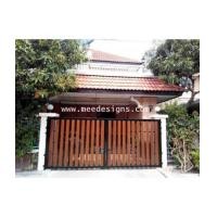 ราคา ประตูรั้วเหล็กผสมไม้เทียม (6300406)