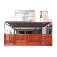 ราคา ประตูรั้วเหล็กผสมไม้แดง (5198371)