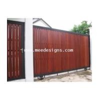 ราคา ประตูรั้วเหล็กผสมไม้แดง (3899970)