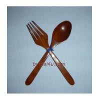 ราคา ช้อนส้อมไม้พยูง2 (442151)