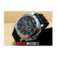 ราคา M0453 นาฬิกา PANERAI Luminor Chrono Daylight 44 mm. Black Dial สายยาง (4784421)