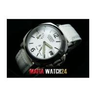 ราคา M0339 นาฬิกา Panerai Luminor Power Reserve Lady Boy Size 40 mm. Pam 90 สายขาว Mirror Case Swiss (4441302)