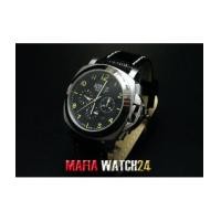 ราคา M0232 นาฬิกา PANERAI Luminor Chrono Daylight 44 mm. Black Dial สายดำ PAM 188 King Mirror (4412707)