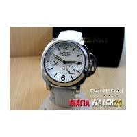 ราคา M0163 นาฬิกา Panerai Luminor Power Reserve Lady Boy Size 40 mm. Pam 90 สายขาว Mirror Case Swiss (4324226)