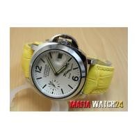 ราคา M0169 นาฬิกา Panerai Luminor Power Reserve Lady Boy Size 40 mm. Pam 90 สายเหลือง Mirror Case Swiss (4324097)