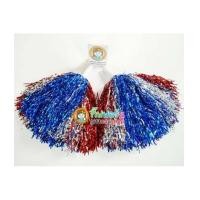 ราคา 1 คู่=2 อัน สีฟ้า/เงิน/แดง ลายธงชาติไทย พู่ฟอยด์ใหญ่ พู่เชียร์กีฬา พู่เชียร์ลีดเดอร์ ปอมปอมเชียร์ (7234407)