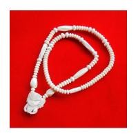 ราคา สร้อยกระดูก ตัวกลางหน้าช้าง งานแฮนเมด ของใหม่ ขนาดความยาว 24 นิ้ว สวมหัวได้ สวยคล้ายงาช้าง (7272061)