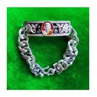 ราคา เลสช้างคู่ หลวงพ่อเงิน บางคลาน รุ่นทวิกุญชรเงินมั่งคั่ง เนื้อซิลเวอร์พลัสลงยา ขนาด 4 บาท วัดท้ายน้ำ (7250132)