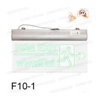 ราคา ป้ายไฟฉุกเฉิน Fire Exit ลูกศรชี้ซ้ายแบบพื้นใส รุ่น F10-1 ชนิด LED Slim Line ยี่ห้อ Supersave (7251103)