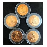 ราคา เหรียญทรงผนวช ในหลวงรัชกาลที่ 9 ปี 2550 วัดบวรนิเวศวิหาร เนื้อทองแดง จำนวน 5 เหรียญ งามๆ ราคาเบา ๆ (7375351)