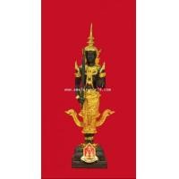 ราคา พระสยามเทวาธิราช หลวงพ่อสมควร วัดถือน้ำ ปิดทองเครื่องทรง สูง 14.5 นิ้ว เนื้อโลหะผสม(องค์ที่3) (7219014)