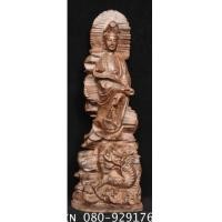 ราคา เจ้าแม่กวนอิม ปางประทับมังกร งานไม้แกะสลักจากเมืองจีน (5987795)