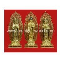 ราคา พระยูไล และพระโพธิสัตว์ 2 พระองค์ เนื้อสัตตะโลหะ ซุ้มถอดได้ (5600070)