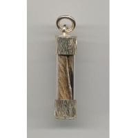 ราคา ตะกรุดพยัฆามหาฤทธิเดช (ตะกรุดหนังเสือโคร่ง) หลอดหุ้มเงิน (8010)