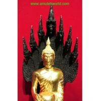ราคา หลวงพ่อนาคปรก ปางอุ้มบาตร วัดนาคปรก สูง 20 นิ้ว เนื้อโลหะผสมรมดำ องค์พระปิดทองคำเปลวแท้ (5077821)