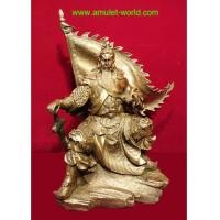 ราคา เทพเจ้ากวนอู นั่งบัญชาการรบ ทำพิธีและนำเข้าจากจีน เนื้อสัตตะโลหะ (องค์ที่ 1) สวย (5034004)