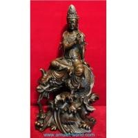 ราคา พระแม่กวนอิม ปางประทับนั่งบนปลามังกร สูง 18.5 นิ้ว นำเข้าจากประเทศจีน เนื้อสัตตะโลหะ สวยมาก (4969883)