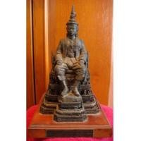 ราคา พระบรมรูปหล่อ ร.7 ประทับนั่งบัลลังก์ สร้างโดย รัฐสภา กว้าง 8.5นิ้ว ลึก 10.5 นิ้ว สูง 14 นิ้ว (1557578)