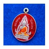 ราคา เหรียญที่ระฤก 100 ปี เหรียญรุ่นแรก พระพุทธชินราช เนื้อเงินลงยาแดงเชื่อมห่วงเงิน แยกจากชุดกรรมการ (7073186)