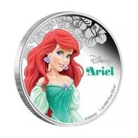 ราคา Ariel Disney Princess เนื้อเงินขัดเงา ขนาด 4 ซม. พร้อมแพคเกจเล่ม ของ New Zealand Mint (7248797)