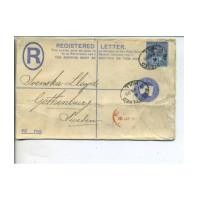 ราคา 020 จดหมายเก่าประเทศอังกฤษ ปี ค.ศ. 1898 (พ.ศ.2441 สมัยรัชกาลที่ 5) ซองจดหมายลงทะเบียนติดแสตมป์เพิ่ม (6162312)