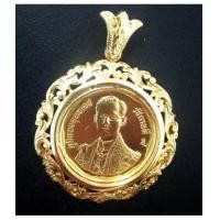 ราคา เหรียญที่ระลึก รัชมังคลาภิเษก ปี2531 ขนาดกลาง เลี่ยมทอง สภาพสวยมากๆ นน.ทองรวม 16.2 กรัม (5606308)