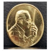 ราคา เหรียญที่ระลึกในหลวงทรงวิทยุ เนื้อทองคำ น.น. 18 กรัม ปี 2539 หายากมาก สภาพเดิมๆ ผลิตเพียง 999 เหรียญ (5062213)