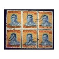 ราคา แสตมป์ ร.9 ชุดที่ 5 ดวงราคา 100 บาท ปี 2515 บล็อก 6 ใช้แล้ว หายาก สภาพดี (4524056)