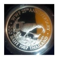 ราคา เหรียญเงินขัดเงา ครบรอบ 25 ปี กองทุนคุ้มครองสัตว์ป่าแห่งโลก (ไก่ฟ้า) สภาพสวยพร้อมกล่อง (4887919)