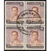 ราคา แสตมป์พระรูป ร.9 ชุดที่ 5 ดวงราคา 5 บาท บล็อก 4 ใช้แล้ว (2322085)