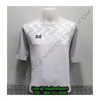 ราคา เสื้อกีฬา วอริค warrix รหัส wa-fba573 (สีขาว ww) พิมพ์ลาย ตัดต่อ (7394952)