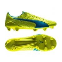 ราคา Puma evoSPEED SL Leather FG Safety Yellow/Atomic Blue/White (7231536)