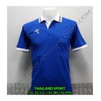 ราคา เสื้อโปโลกีฬา POLO เรียล REAL รุ่น RAC-008 (สีน้ำเงิน B) มีกระเป๋า (7225092)