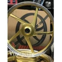 ราคา ล้อแม็ก BUSHIDO BY YOKO ลายเดิมพร้อมลูกปืนล้อหน้า ตัดเงิน CLICK-110I 14 นิ้ว สีทอง (7159025)